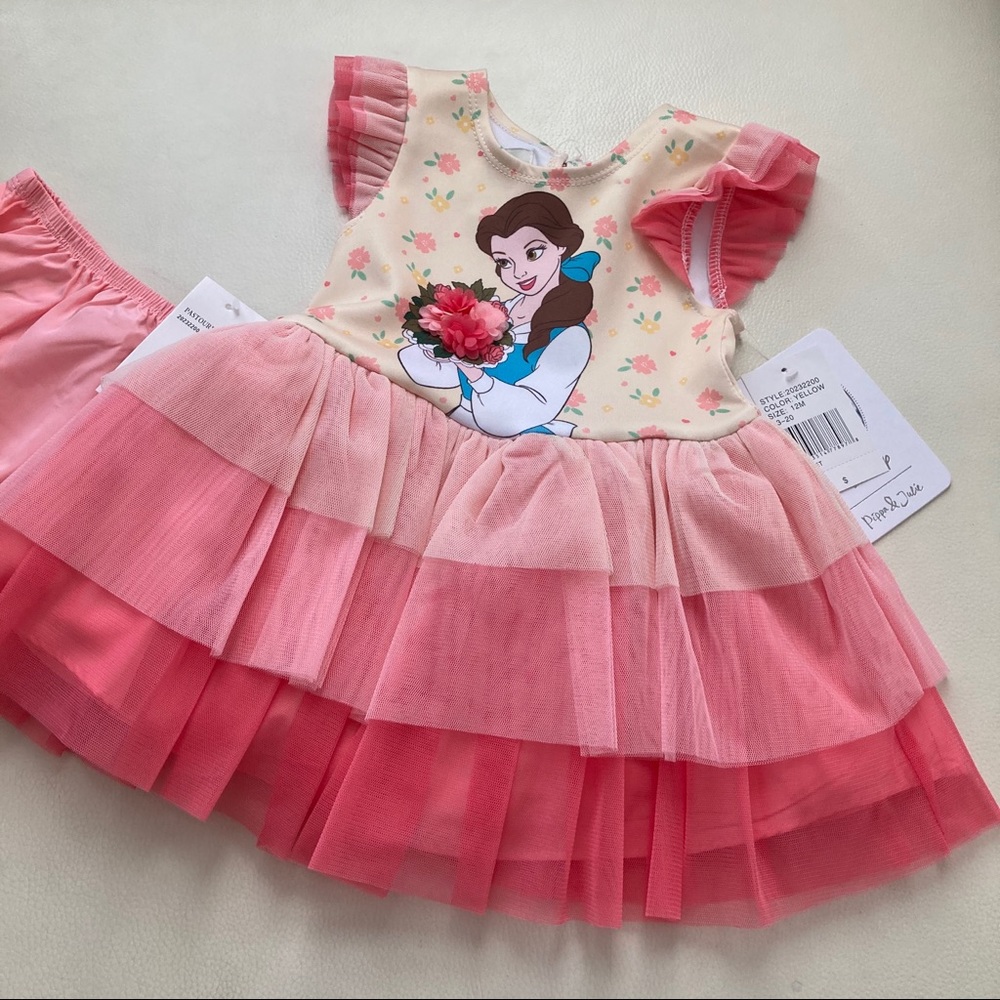 Pippa and Julie Disney Belle Tutu Dress 2196 - Picture 2 of 7
